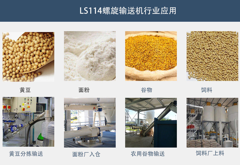 LS114螺旋輸送機行（háng）業應用