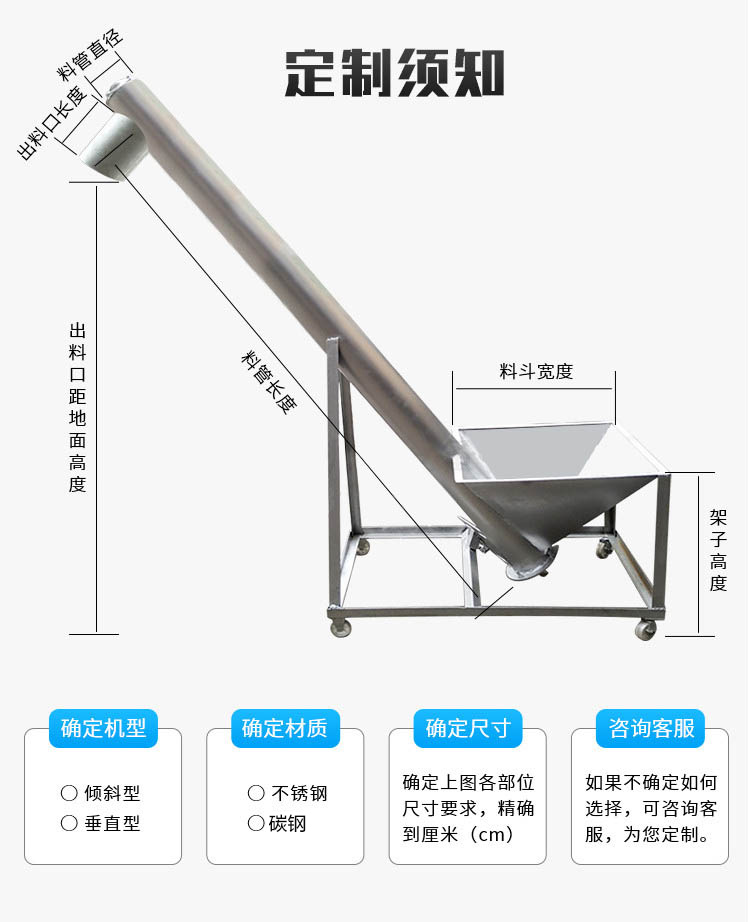 傾斜螺旋輸送機定製