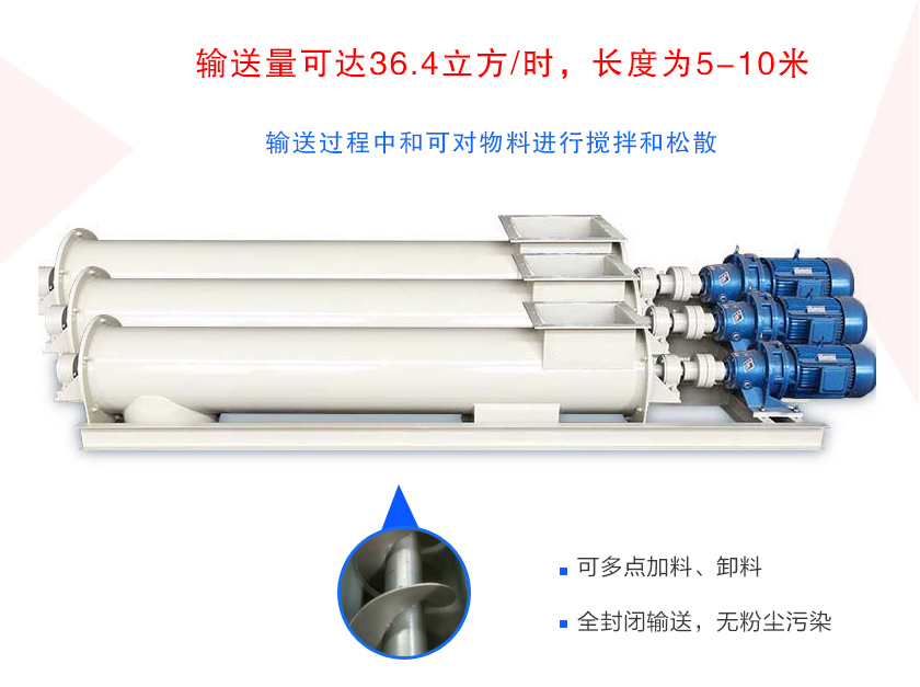 小型螺旋給料機特點（diǎn）